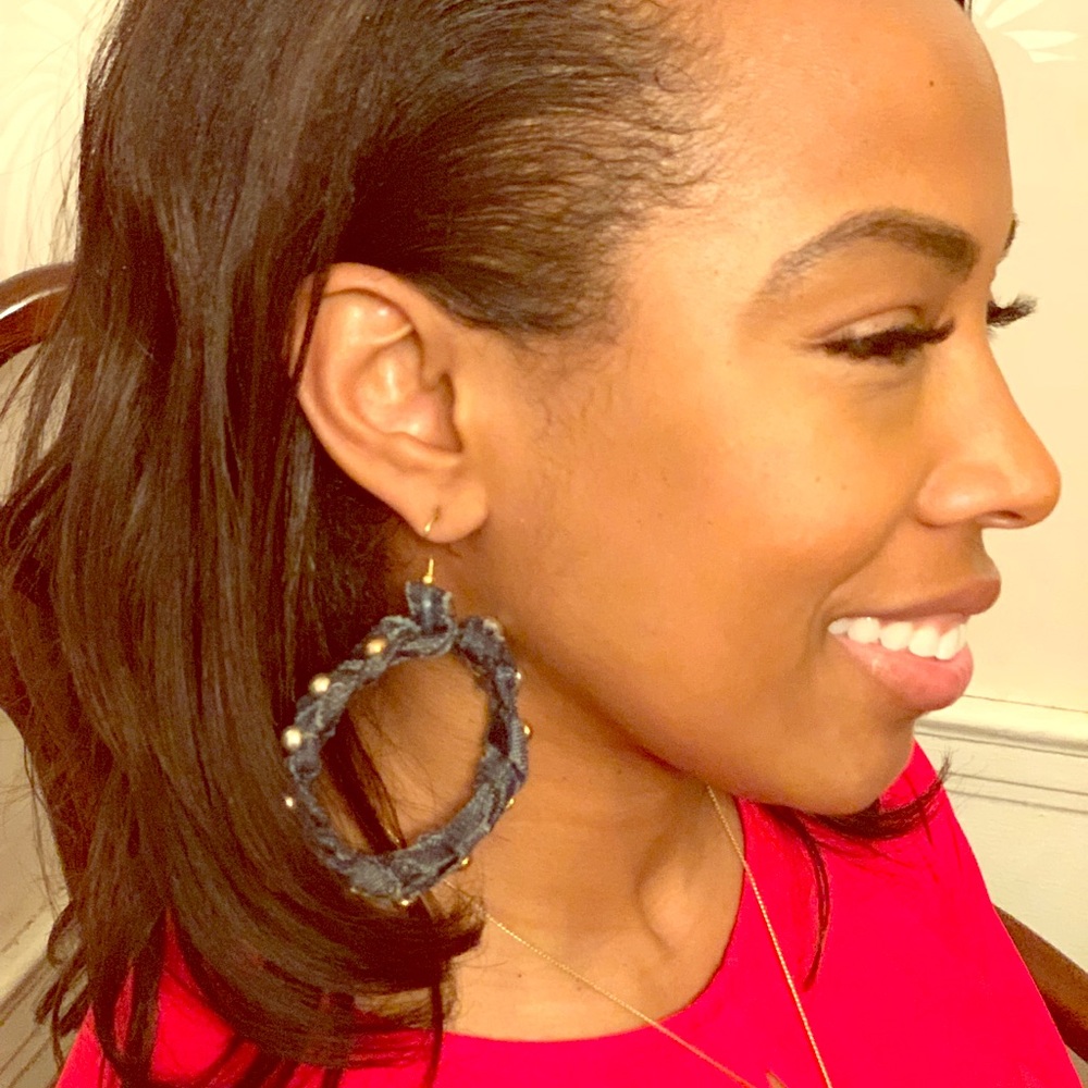 Denim jewelry.